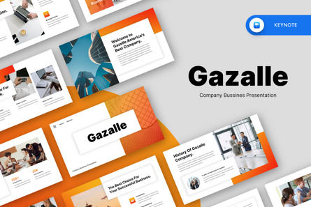 Gazalle - Company Business Keynote Template, Keynote-sjabloon, 12663, Bedrijf — PoweredTemplate.com