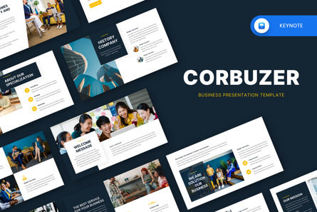 Corbuzer - Business Keynote Template, 苹果主题演讲模板, 12664, 商业 — PoweredTemplate.com