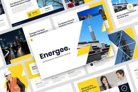 Energee - Electrical Service Google Slide Template, Google Slides Theme, 12667, Utilities/Industrial — PoweredTemplate.com