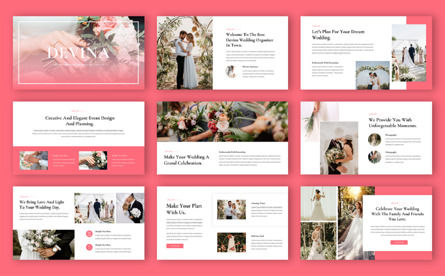 Devina - Wedding Organizer Google Slide Template, スライド 2, 12672, ビジネス — PoweredTemplate.com