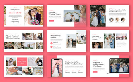 Devina - Wedding Organizer Google Slide Template, Folie 4, 12672, Business — PoweredTemplate.com