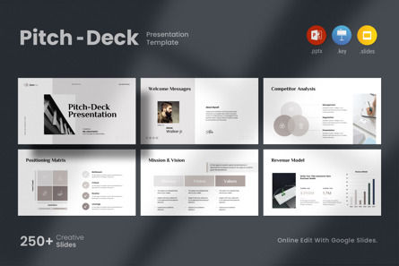 Business Pitch-Deck PowerPoint Template, Plantilla de PowerPoint, 12674, Negocios — PoweredTemplate.com