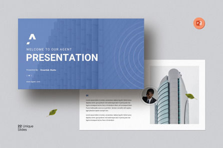 Agent Presentation Template, PowerPoint Template, 12675, Business — PoweredTemplate.com