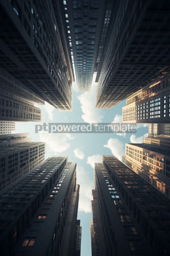 Architecture: Aerial Perspective Light-Filled Cityscape in Yankeecore Style #42124 Free AI Image