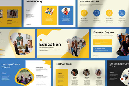 Education PowerPoint Template, PowerPoint Template, 12684, Education & Training — PoweredTemplate.com