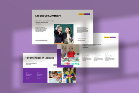 Education Google Slide Template, Diapositive 4, 12690, Business — PoweredTemplate.com