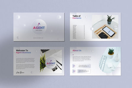 Agent Presentation Template, Slide 2, 12694, Bisnis — PoweredTemplate.com