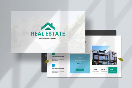 Real Estate Google Slide Template, Folie 2, 12698, Business — PoweredTemplate.com