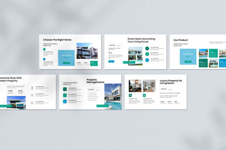 Real Estate Google Slide Template, Diapositive 3, 12698, Business — PoweredTemplate.com