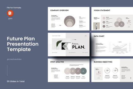 Future Plan PowerPoint Template, Modele PowerPoint, 12701, Business — PoweredTemplate.com