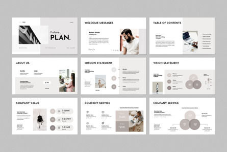 Future Plan PowerPoint Template, Deslizar 2, 12701, Negócios — PoweredTemplate.com