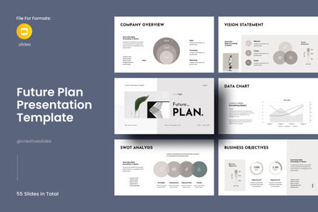 Future Plan Google Slides Template, Google Presentaties-thema, 12702, Bedrijf — PoweredTemplate.com
