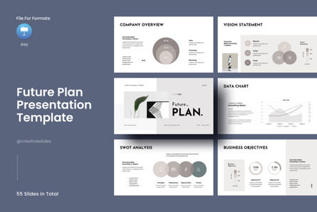Future Plan Keynote Presentation Template, Apple Keynote 템플릿, 12703, 비즈니스 — PoweredTemplate.com