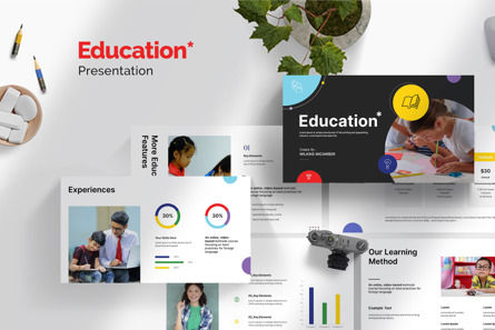 Education Presentation Template, PowerPoint模板, 12705, 商业 — PoweredTemplate.com