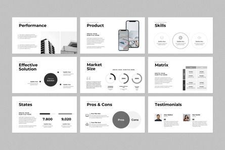 Simple Presentation Template, Diapositive 3, 12713, Business — PoweredTemplate.com
