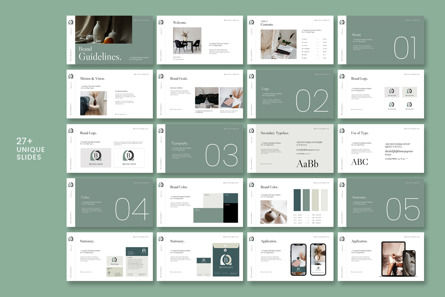 Brand Guidelines Presentation Template, Slide 9, 12714, Bisnis — PoweredTemplate.com