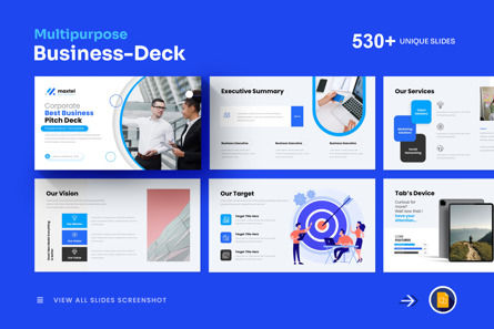 Business Plan Google Slides Template, Theme Google Slides, 12721, Business — PoweredTemplate.com