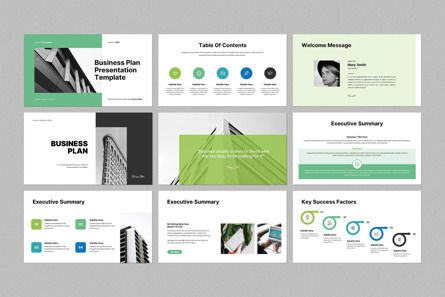 Business Plan PowerPoint Template, 슬라이드 2, 12722, 비즈니스 — PoweredTemplate.com