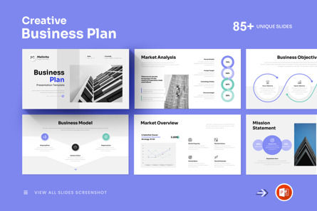 Business Plan PowerPoint Template, PowerPoint Template, 12723, Business — PoweredTemplate.com