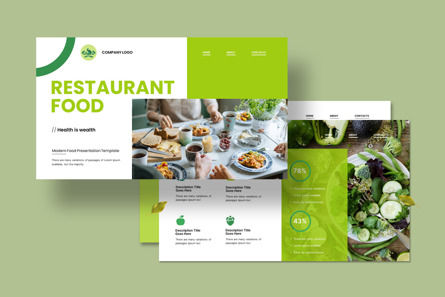 Restaurant Food Presentation Template, Deslizar 2, 12724, Negócios — PoweredTemplate.com