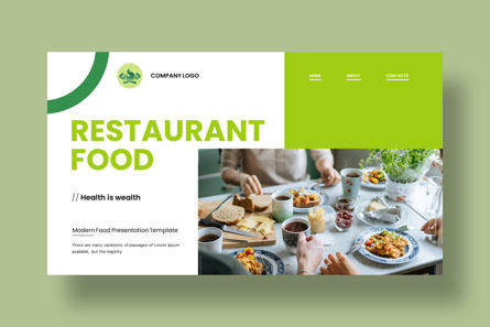 Restaurant Food Presentation Template, Deslizar 7, 12724, Negócios — PoweredTemplate.com