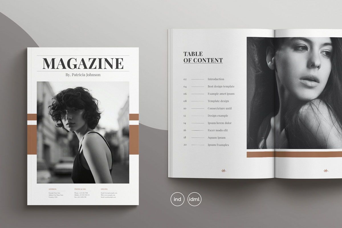 Magazine Template | Brochure | pantonstudio | 127871 | PoweredTemplate.com