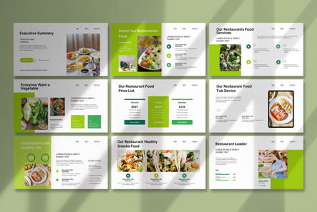 Restaurant Food Google Slide Template, Diapositiva 5, 12733, Negocios — PoweredTemplate.com