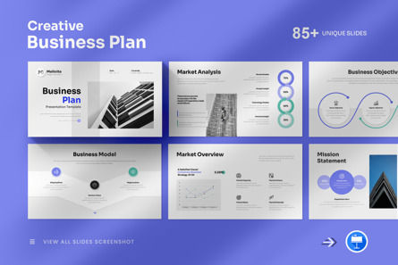 Business Plan Keynote Template, Modele Keynote, 12734, Business — PoweredTemplate.com