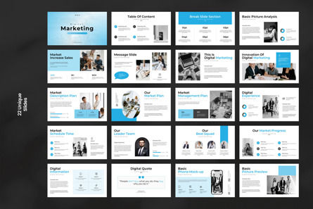 Digital Marketing Google Slides Presentation, Diapositive 8, 12740, Business — PoweredTemplate.com