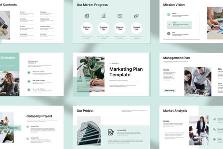 Digital Marketing Plan Template, Diapositiva 4, 12742, Negocios — PoweredTemplate.com