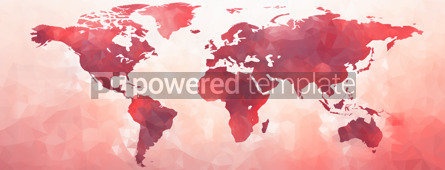 Pixelated Red World Map - Free-flowing Chinapunk Style | AI Image ...