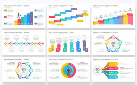 Steps To Success Infographics PowerPoint Templates, Slide 3, 12746, Bisnis — PoweredTemplate.com