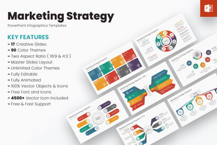 Marketing Strategy PowerPoint Templates, Modello PowerPoint, 12748, Lavoro — PoweredTemplate.com