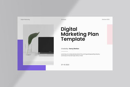 Digital Marketing Plan Powerpoint, Diapositive 3, 12751, Business — PoweredTemplate.com