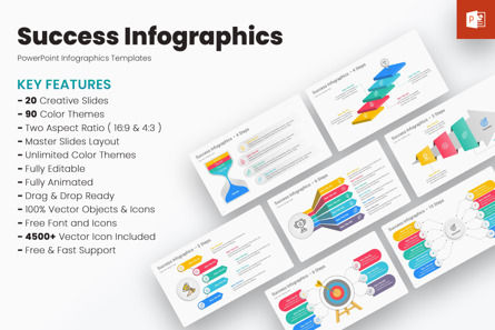 Success Infographics PowerPoint Presentation Templates, PowerPoint-Vorlage, 12753, Business — PoweredTemplate.com
