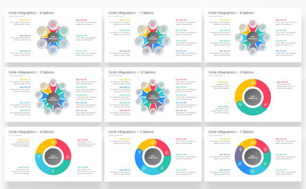 Circle Infographics PowerPoint Templates, Diapositiva 2, 12756, Negocios — PoweredTemplate.com