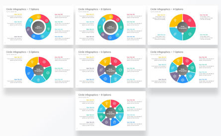 Circle Infographics PowerPoint Templates, Deslizar 3, 12756, Negócios — PoweredTemplate.com