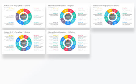 Abstract Circle Infographics PowerPoint Templates, 슬라이드 3, 12757, 애니메이션 — PoweredTemplate.com