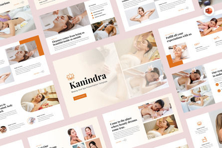 Kanindra - Beauty Spa PowerPoint Template, 파워 포인트 템플릿, 12763, 건강 및 레크레이션 — PoweredTemplate.com
