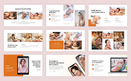 Kanindra - Beauty Spa PowerPoint Template, Diapositive 4, 12763, Santé / Détente — PoweredTemplate.com