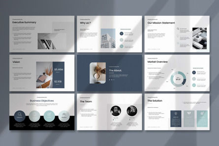 Business Plan Presentation Template, Diapositiva 4, 12764, Negocios — PoweredTemplate.com
