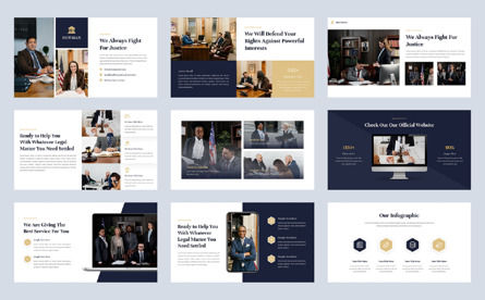 Hotman - Law Firm Google Slide Template, Diapositive 4, 12766, Business — PoweredTemplate.com