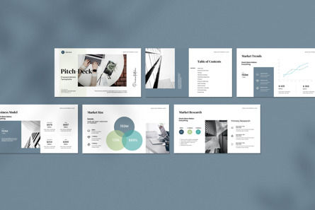 Pitch-Deck Google Slide Template, Slide 3, 12770, Business — PoweredTemplate.com