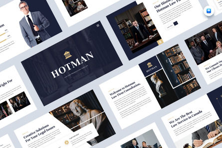 Hotman - Law Firm Keynote Template, Keynote Template, 12772, Business — PoweredTemplate.com