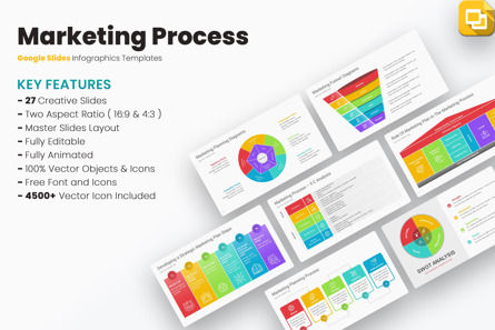 Marketing Process Google Slides Templates, Theme Google Slides, 12782, Business — PoweredTemplate.com