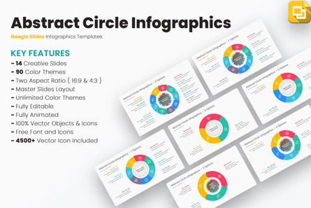 Abstract Circle Infographics Google Slides Templates, Google Slides Thema, 12784, Animiert — PoweredTemplate.com