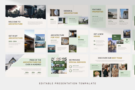 Architecture Agency - PowerPoint Template, Diapositiva 3, 12785, Negocios — PoweredTemplate.com
