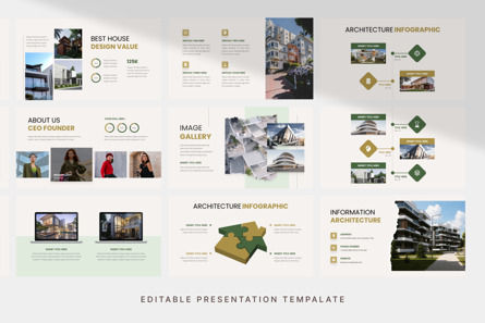 Architecture Agency - PowerPoint Template, Diapositiva 4, 12785, Negocios — PoweredTemplate.com