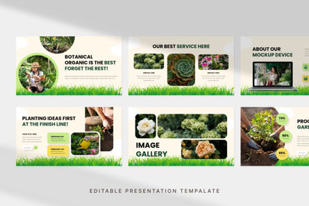 Botanical Business - PowerPoint Template, Folie 2, 12786, Landwirtschaft — PoweredTemplate.com
