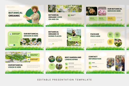 Botanical Business - PowerPoint Template, スライド 3, 12786, 農業 — PoweredTemplate.com